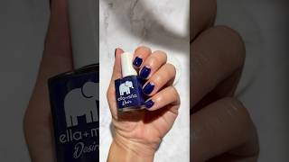 Easy nail art using color “Bite Me” by Ella Mila