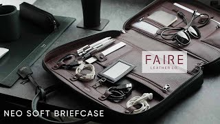 Neo Soft Briefcase by Faire Leather