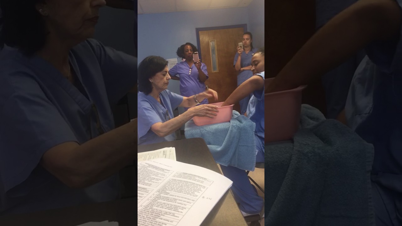 CNA Skills Hand and Nail Care (Lucille Augello, R.N.) YouTube