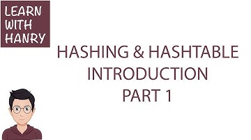 Data Structures - Hashing & Hashtable - Introduction -Part 1