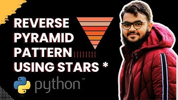Print a Reverse Pyramid Pattern Using Stars in Python | Python Exercises for Beginners Day # 24