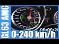 Mercedes Benz GL 63 AMG 5.5 V8 BiTurbo Acceleration FAST! 558 HP 0-240 km/h Beschleunigung