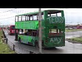 Bus Destruction Derby / Demolition Derby / Bus Racing at Buxton Racetrack. Full Video