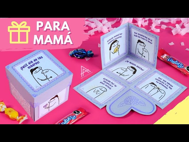 🎂Caja sorpresa explosiva de CUMPLEAÑOS con frases de FLORK 🎈Carta  explosiva de regalo de cumpleaños 