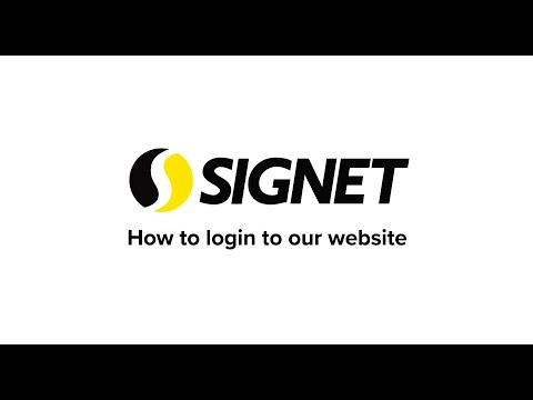 How to login to Signet's website