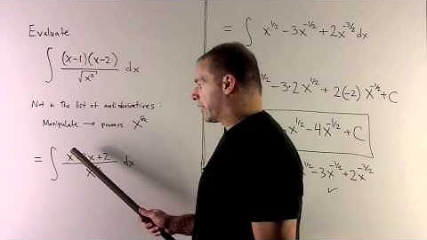 Antiderivative of (x-1)(x-2)/sqrt(x^3)