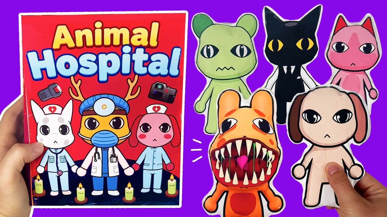 NEW⭐️Roblox Animal Hospital🏥Game book DIY | 로블록스 동물병원 게임북 만들기🏥