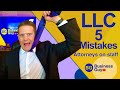 Single Member LLC 5 Biggest Mistakes