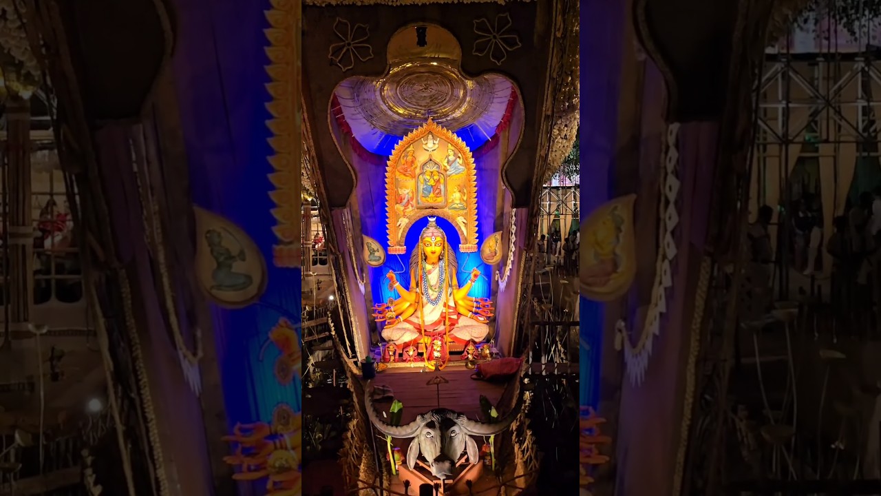 Unique Boat Pandal of Durga Maa. 