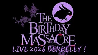 THE BIRTHDAY MASSACRE : LIVE in Berkeley 2026 [4K] Crush, Destroyer, Blue, and Happy Birthday.