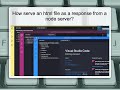 How to send to the client an html file from a node module