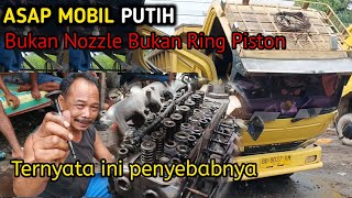 Salah satu penyebab asap putih terhadap mobil mesin diesel