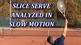 Tennis Slice Serve Analyzed In Slow Motion