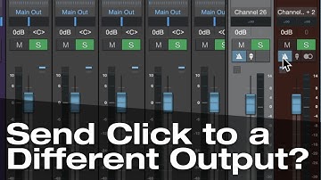 How to Set Up the Click Track on a Separate Output