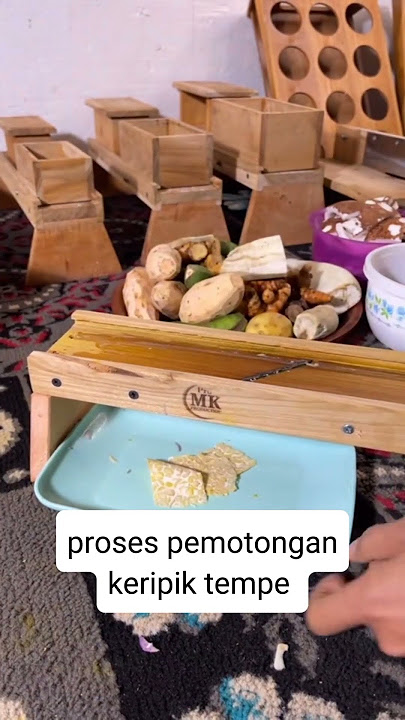 PROSES PEMOTONGAN KERIPIK TEMPE #shorts