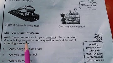 Class 1 English B (Step by Step English Grammar) Chapter #16 Sentences Complete. Allied School