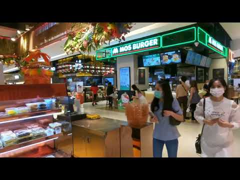 【4K】Virtual shopping Food at Siam paragon Food court / Bangkok