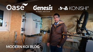 Modern Koi Blog #5768 - This is what Yves' combination of drum and gravel filter will look like