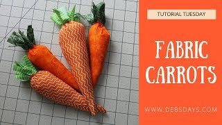 Learn How to Sew Homemade Fabric Carrots  DIY Spring Craft Project