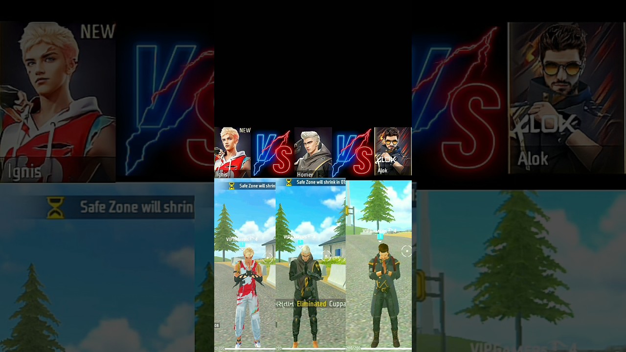 Ignis vs Homer vs Alok character ability 