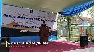 PENGAJIAN MAULID NABI MUHAMMAD SAW. DI RUTAN KELAS IIB BANYUMAS TAHUN 1442 H/ 2020 M