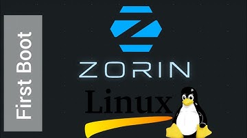 first view of booting of zorin Linux os. First look of zorin os linux in old laptop