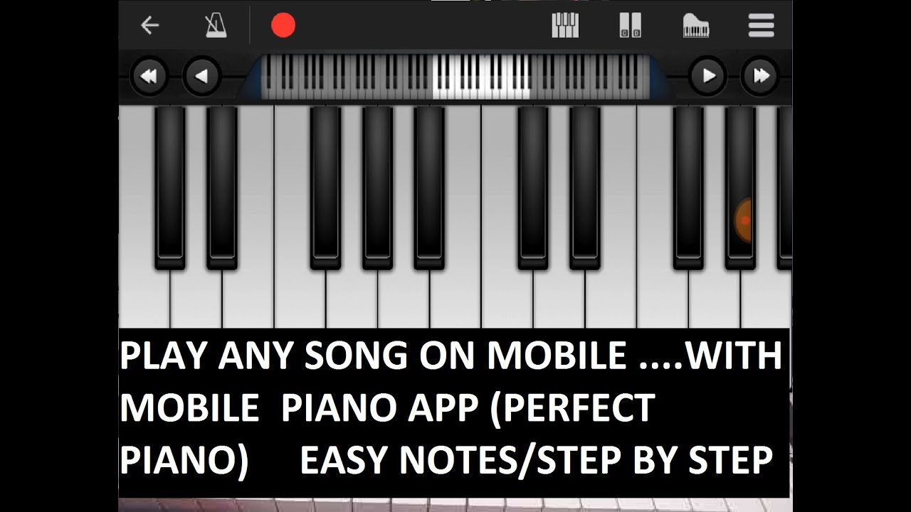 Sa Re Ga Ma For Beginners Very Slow Step By Step Piano Tutorial Mobile Piano Youtube