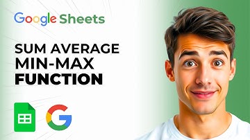Functies (som, gemiddelde, min, max) gebruiken in Google Sheets (de gemakkelijkste manier) (gids ...