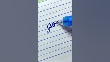 “goal” How to write English cursive writing daily usable words | cursive handwriting practice