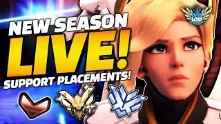 Overwatch - LIVE Support Placements! New Comp Season 19 - HUGE Changes!