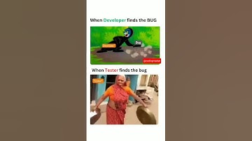 When developer finds the bug vs when tester finds the bug🤣😂#developer #tester #coding #viral #shorts