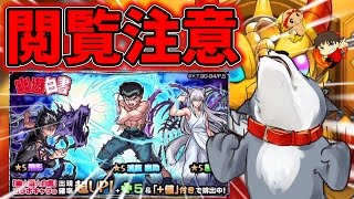 神引き過ぎて閲覧注意【モンスト】幽遊白書コラボガチャ！チャンネル史上最高の神回！よしさん編【生声実況】