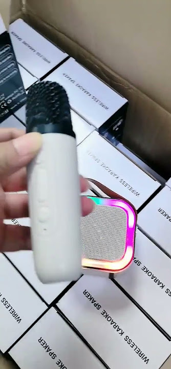 K12 Mini Audio integrated Mics Singing Karaoke Family Wireless Bluetooth Speaker with Wireless Mic