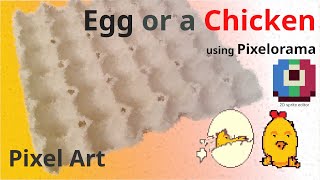Newbie's Pixel Art run-through | Creating 'Egg or Chicken' using Pixelorama #HowTo #tutorial 