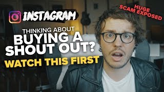 Instagram Shoutout SCAM - BEWARE (*must watch*)