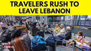Travelers Rush To Leave Lebanon Amid Spiking Tensions, Canceled Flights | screenshot 4