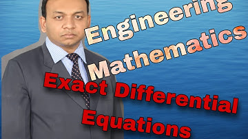 Engineering Mathematics | Exact Differential Equations | Homogeneous Differential Equations