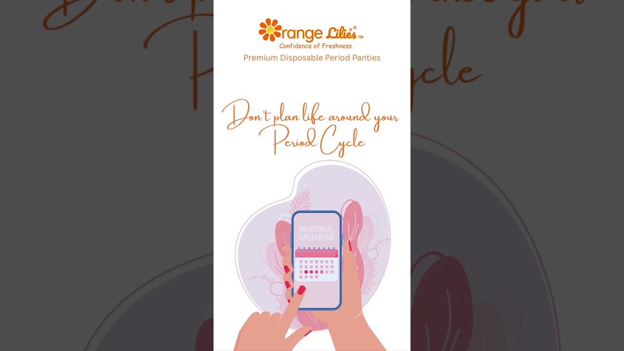 Orange Lilies Disposable Period Panties🌸🧡Now own your period days with Confidence of Freshness 🌸