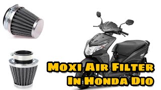 Moxi Air Filter In Honda Dio|Modified Honda Dio|Custom AirFilter