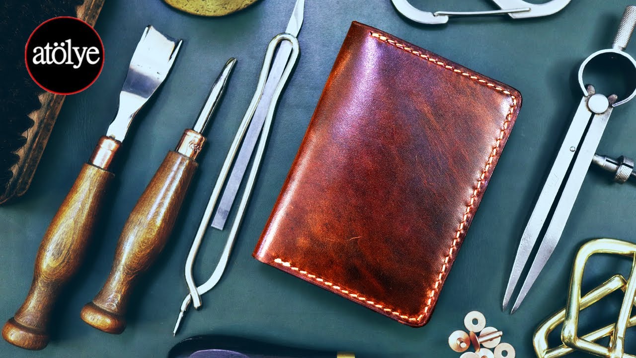 Slim Wallet oiled Leather | Handmade Slim Leather Wallet | Credit Card ...