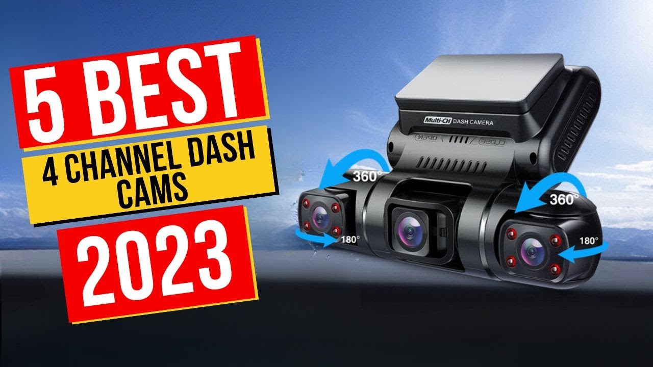  Hupejos 360° 4 Channel Dash Cam, 4K Front+1080P*2 Left