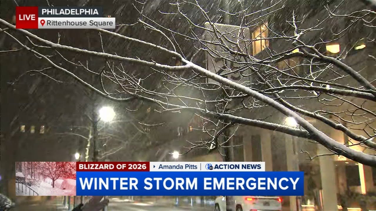 Snow emergency now in effect in Philadelphia - YouTube