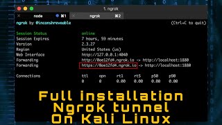 Ngrok Fix All Bugs, Errors,Full Installation tutorial, Ngrok Tunnel Kali Linux