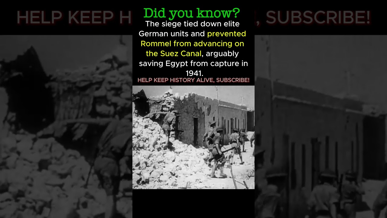 The "Rats of Tobruk" Held for 5 Months Against Rommel's Best Forces || WW2 