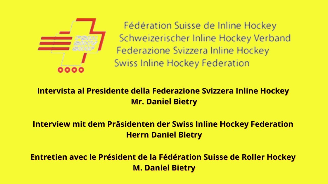 Intervista al Presidente Federazione Svizzera Inline Hockey - YouTube