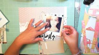 Scrapbook Process Video  ...Remember... 8.5x11 Layout