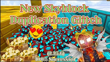 New Duplication Glitch 😍 - Blockman go (Skyblock) | 2.25.6 Legit!?✓ |