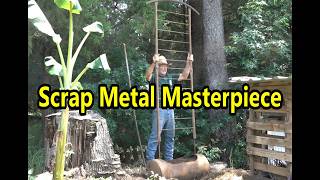 Building a Water Heater Planter out of junk!