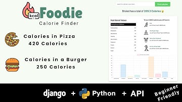 Getting Creative with Django and API, Part 10 | Build a Food Calorie Counter