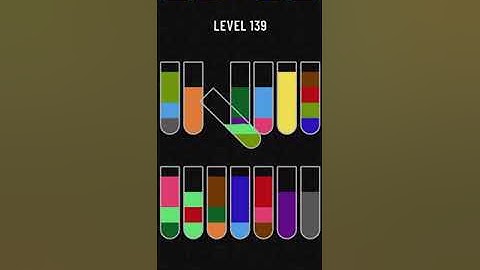 Water Sort Puzzle level 139-140